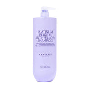 NAK Hair Signature Platinum Blonde Anti-Yellow Shampoo 1L