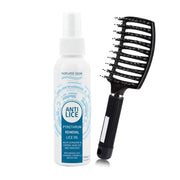 Natural Look Anti-Lice Pyrethrum Oil with Detangling Brush Set