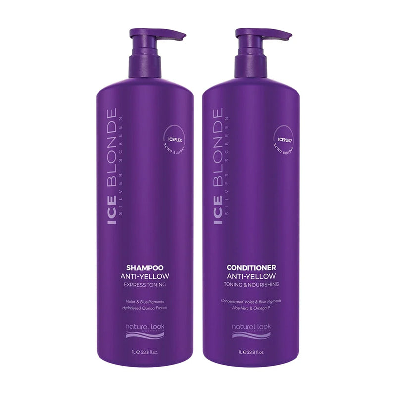 Natural Look Ice Blonde Shampoo & Conditioner 1L Duo Set