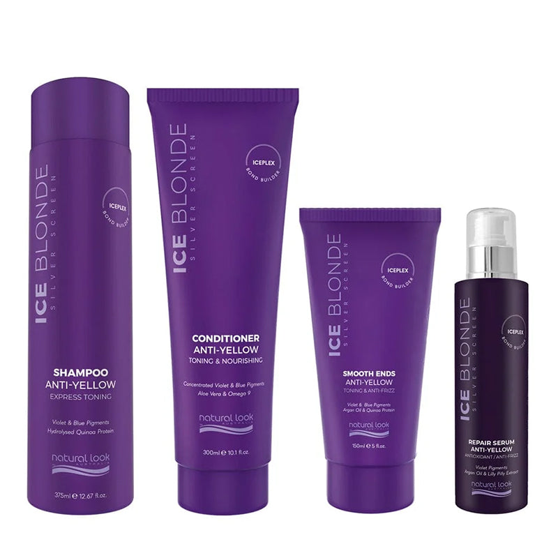 Natural Look Ice Blonde Anti-Yellow Shine Quad Set