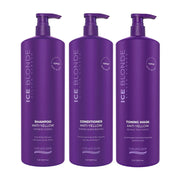 Natural Look Ice Blonde Shampoo, Conditioner & Toning Mask Value Trio Set