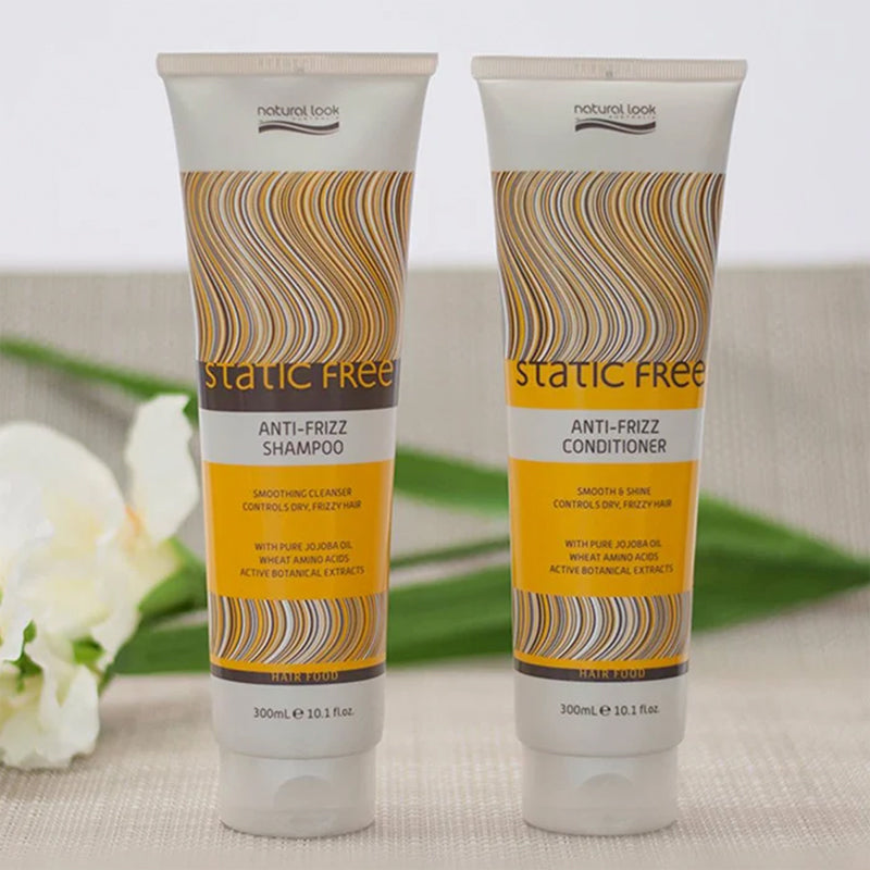 Natural Look Static Free Anti-Frizz Shampoo & Conditioner 300ml Duo Set