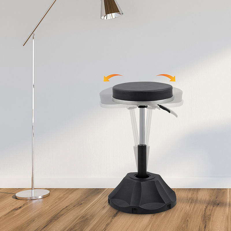 Tilt Round Stool Black
