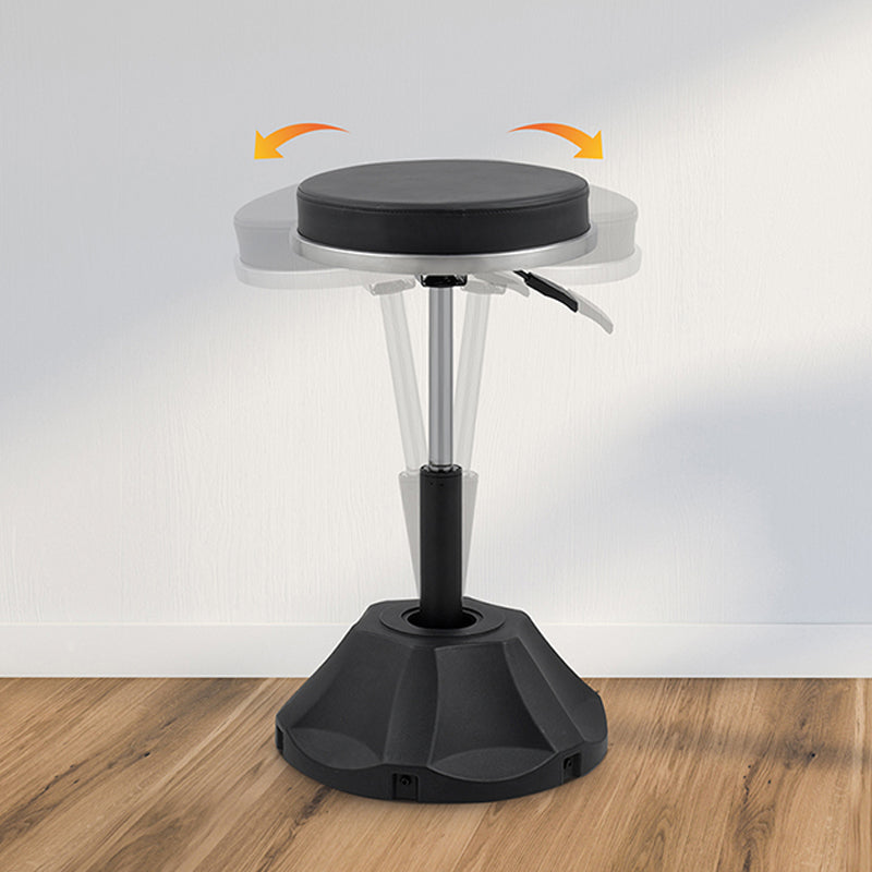 Tilt Round Stool Black