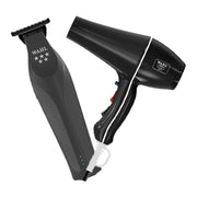 Wahl Hi-viz Nightshade Trimmer & Powder Dry Black Set